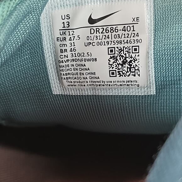 Nike Wildhorse 8 Armory Navy Mens Blue Purple Size 13 Running Shoes DR2686-401 - Picture 9 of 10